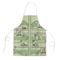 Western Yoke Apron Frog Christmas Cute Style - Wonder Print Shop
