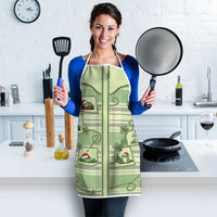 Western Yoke Apron Frog Christmas Cute Style - Wonder Print Shop