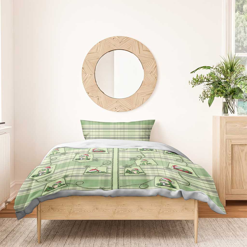 Western Yoke Bedding Set Frog Christmas Cute Style - Wonder Print Shop