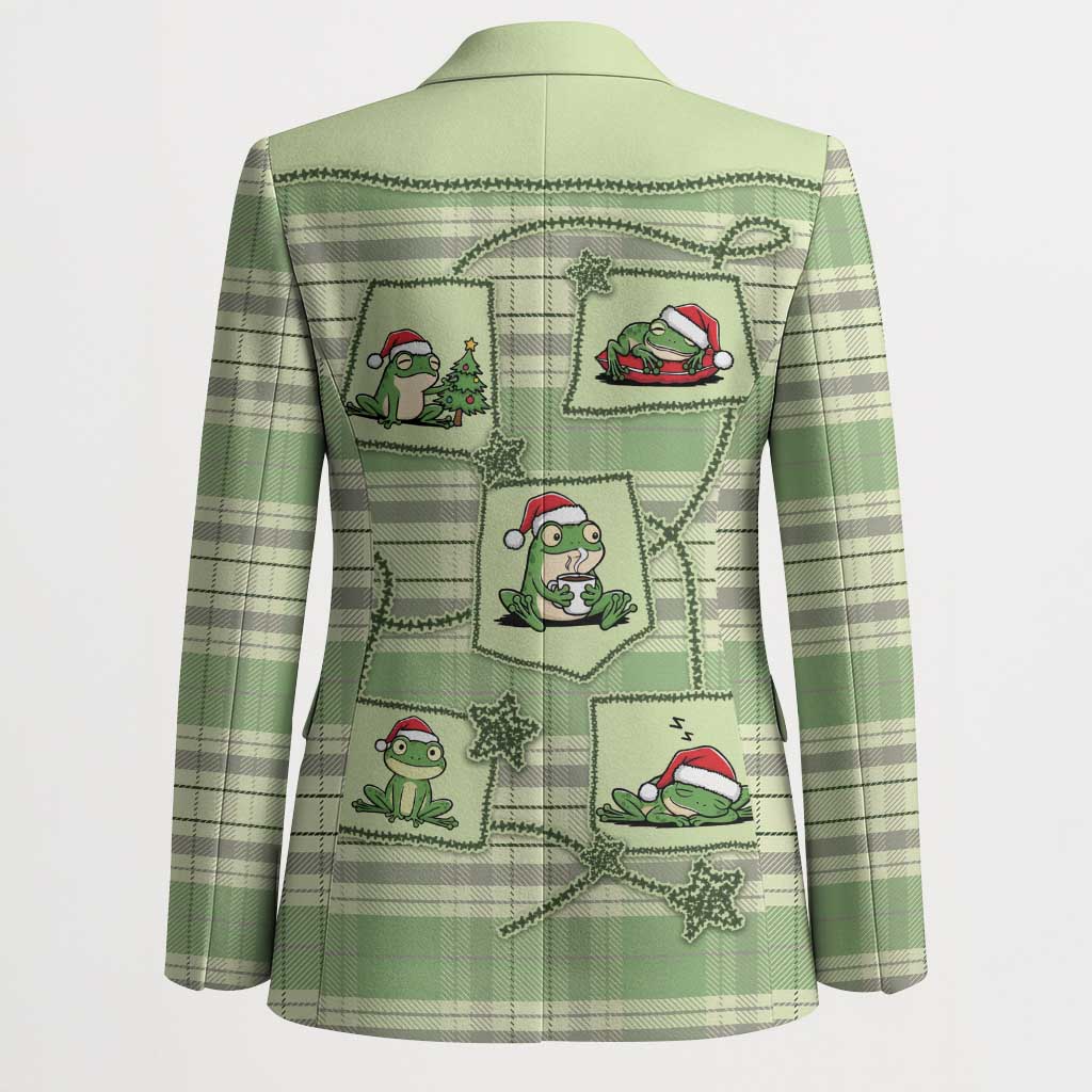 Western Yoke Blazer Frog Christmas Cute Style - Wonder Print Shop
