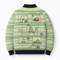 Western Yoke Bomber Puffer Jacket Frog Christmas Cute Style - Wonder Print Shop