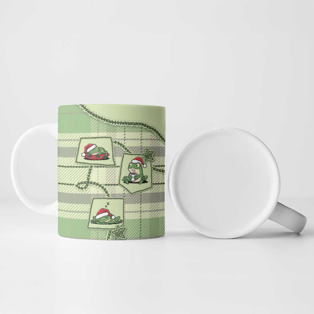 Western Yoke Ceramic Mug Frog Christmas Cute Style - Wonder Print Shop