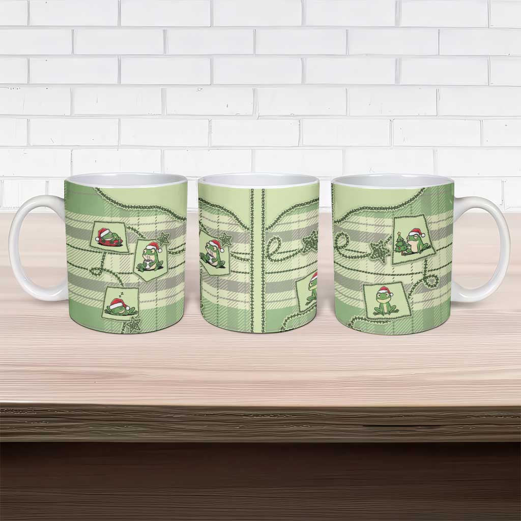 Western Yoke Ceramic Mug Frog Christmas Cute Style - Wonder Print Shop