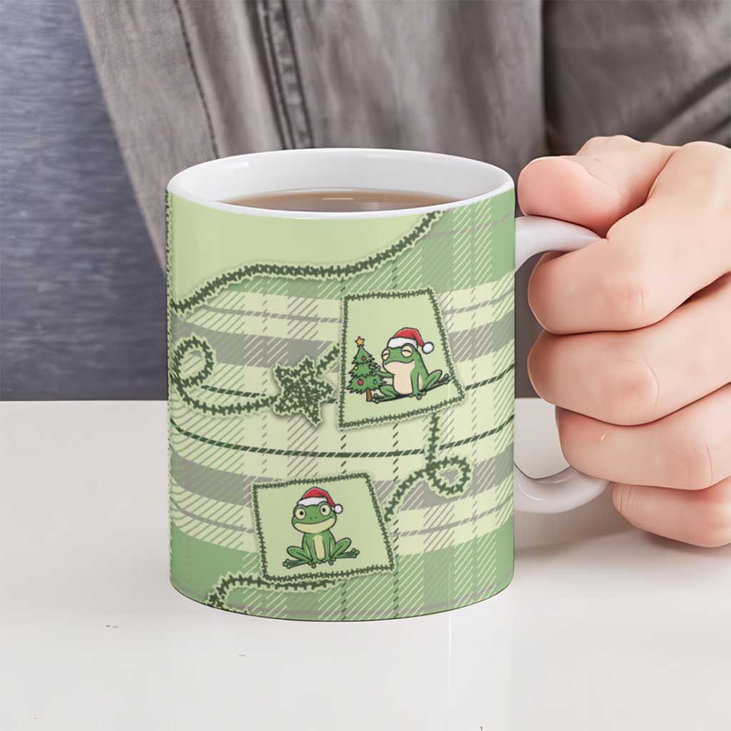 Western Yoke Ceramic Mug Frog Christmas Cute Style - Wonder Print Shop