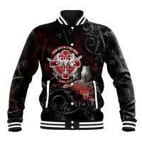 Serbian Empire Baseball Jacket Knight With Emblem Double Eagle - Wonder Print Shop