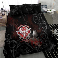 Serbian Empire Bedding Set Knight With Emblem Double Eagle - Wonder Print Shop