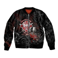 Serbian Empire Bomber Jacket Knight With Emblem Double Eagle - Wonder Print Shop