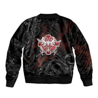 Serbian Empire Bomber Jacket Knight With Emblem Double Eagle - Wonder Print Shop