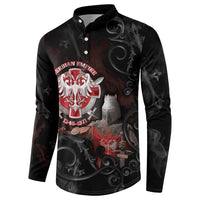 Serbian Empire Button Sweatshirt Knight With Emblem Double Eagle - Wonder Print Shop