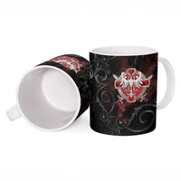 Serbian Empire Ceramic Mug Knight With Emblem Double Eagle - Wonder Print Shop