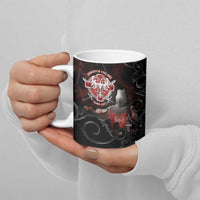 Serbian Empire Ceramic Mug Knight With Emblem Double Eagle - Wonder Print Shop