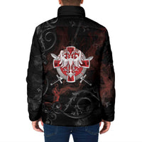 Serbian Empire Padded Jacket Knight With Emblem Double Eagle - Wonder Print Shop