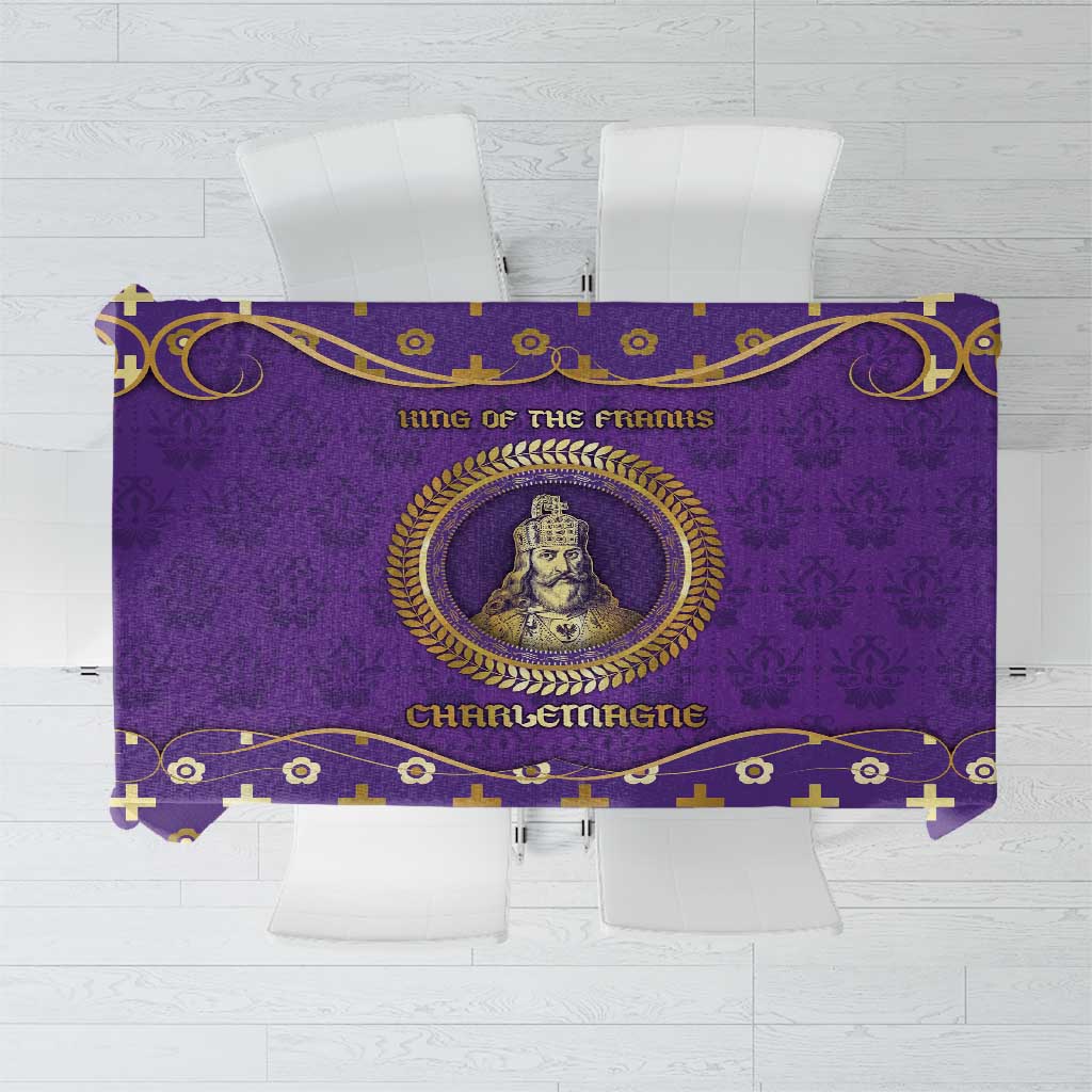 Carolingian Empire Tablecloth Charlemagne King Of The Franks - Wonder Print Shop