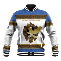 Personalized Italy Friuli-Venezia Giulia Baseball Jacket Golden Eagle With Baroque Patterns