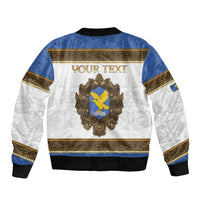Personalized Italy Friuli-Venezia Giulia Bomber Jacket Golden Eagle With Baroque Patterns