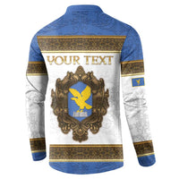 Personalized Italy Friuli-Venezia Giulia Button Sweatshirt Golden Eagle With Baroque Patterns