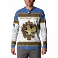 Personalized Italy Friuli-Venezia Giulia Button Sweatshirt Golden Eagle With Baroque Patterns