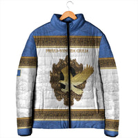 Personalized Italy Friuli-Venezia Giulia Padded Jacket Golden Eagle With Baroque Patterns