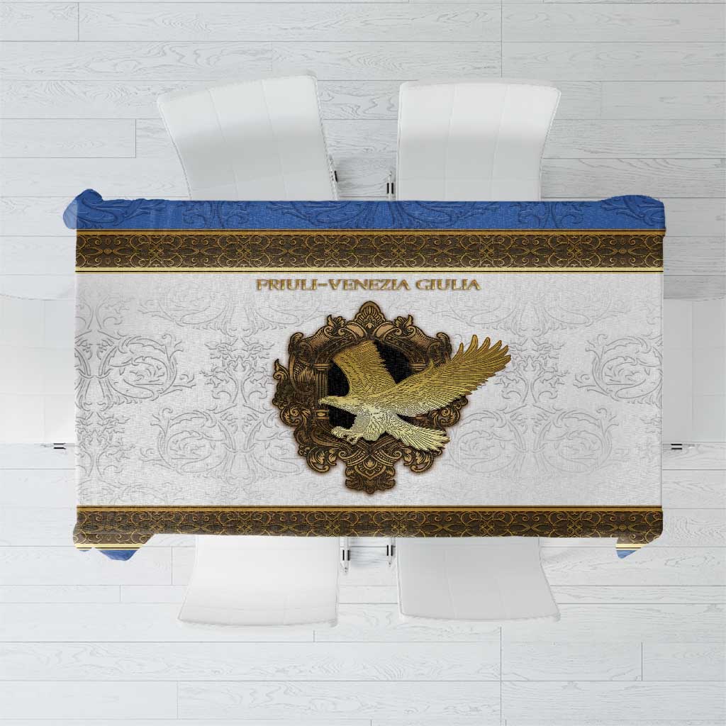 Italy Friuli-Venezia Giulia Tablecloth Golden Eagle With Baroque Patterns