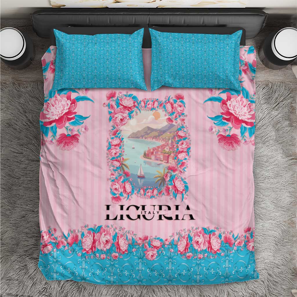 Italy Liguria Bedding Set Carnation Flowers Of The Riviera