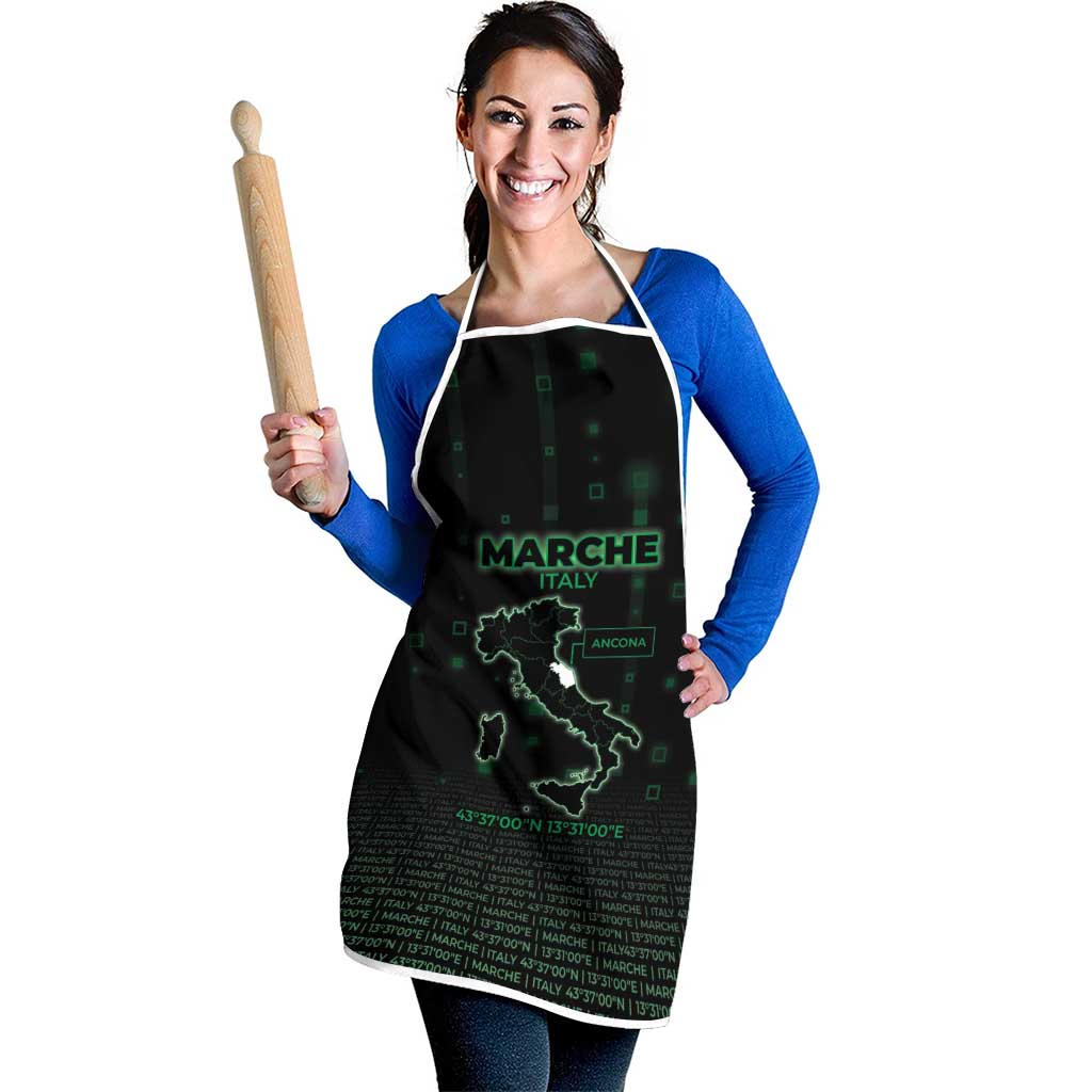 Italy Marche Apron Map And Coordinates Code