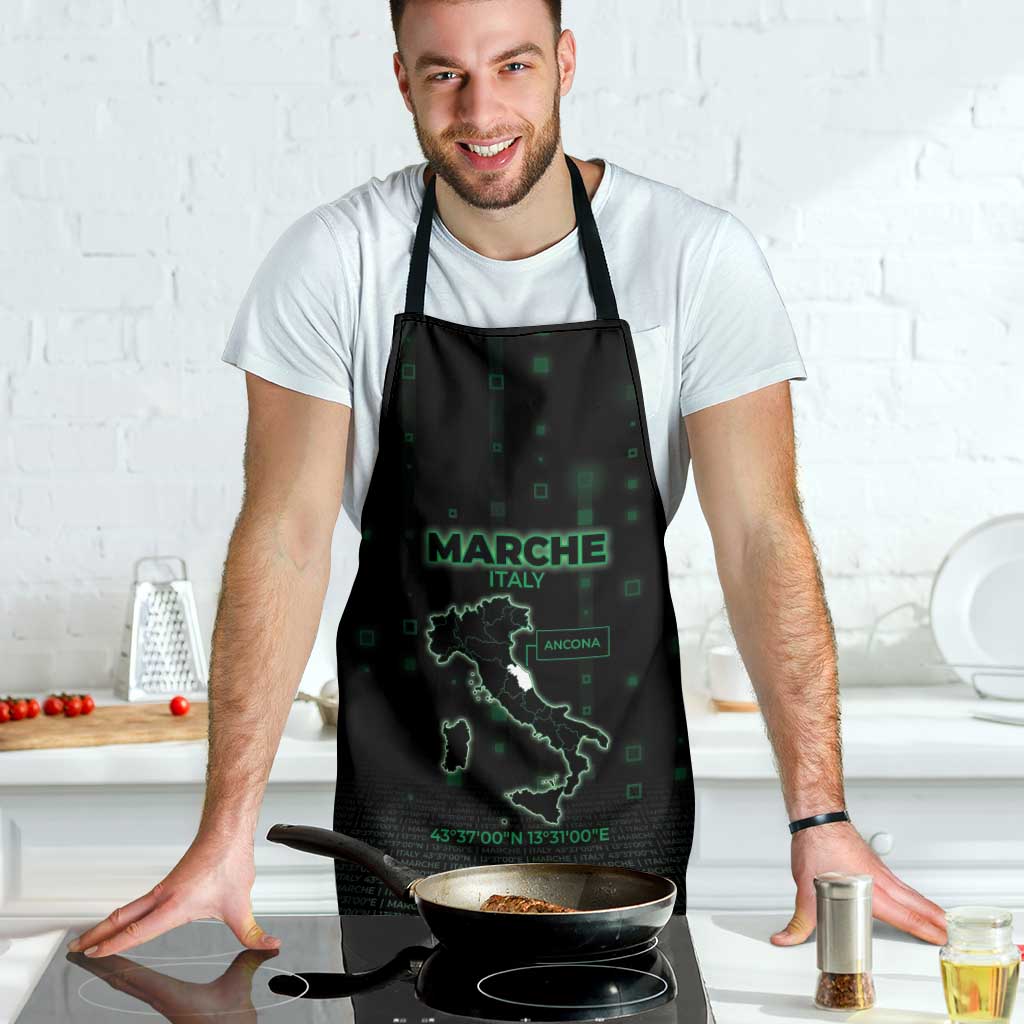 Italy Marche Apron Map And Coordinates Code