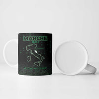 Personalized Italy Marche Ceramic Mug Map And Coordinates Code