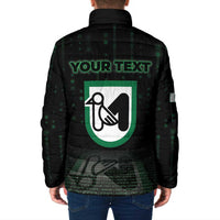 Personalized Italy Marche Padded Jacket Map And Coordinates Code
