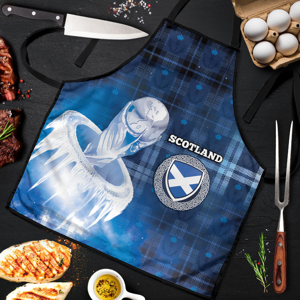 Scotland Football Apron Ice Hole Celtic Thistle Tartan Flower Patterns