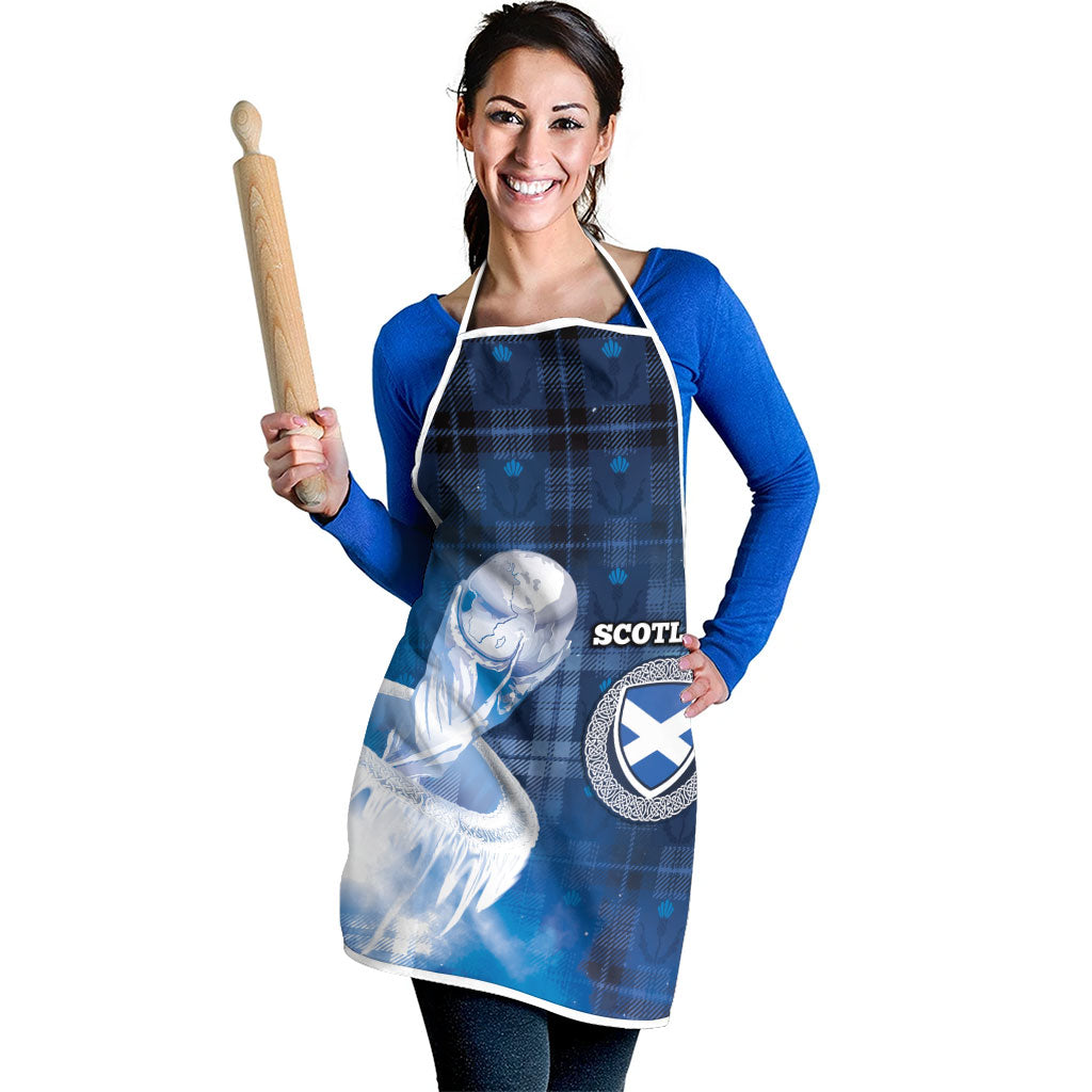 Scotland Football Apron Ice Hole Celtic Thistle Tartan Flower Patterns