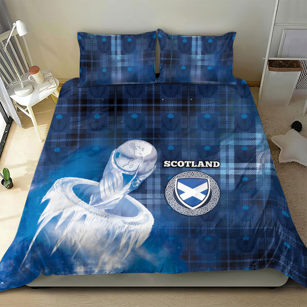 Scotland Football Bedding Set Ice Hole Celtic Thistle Tartan Flower Patterns