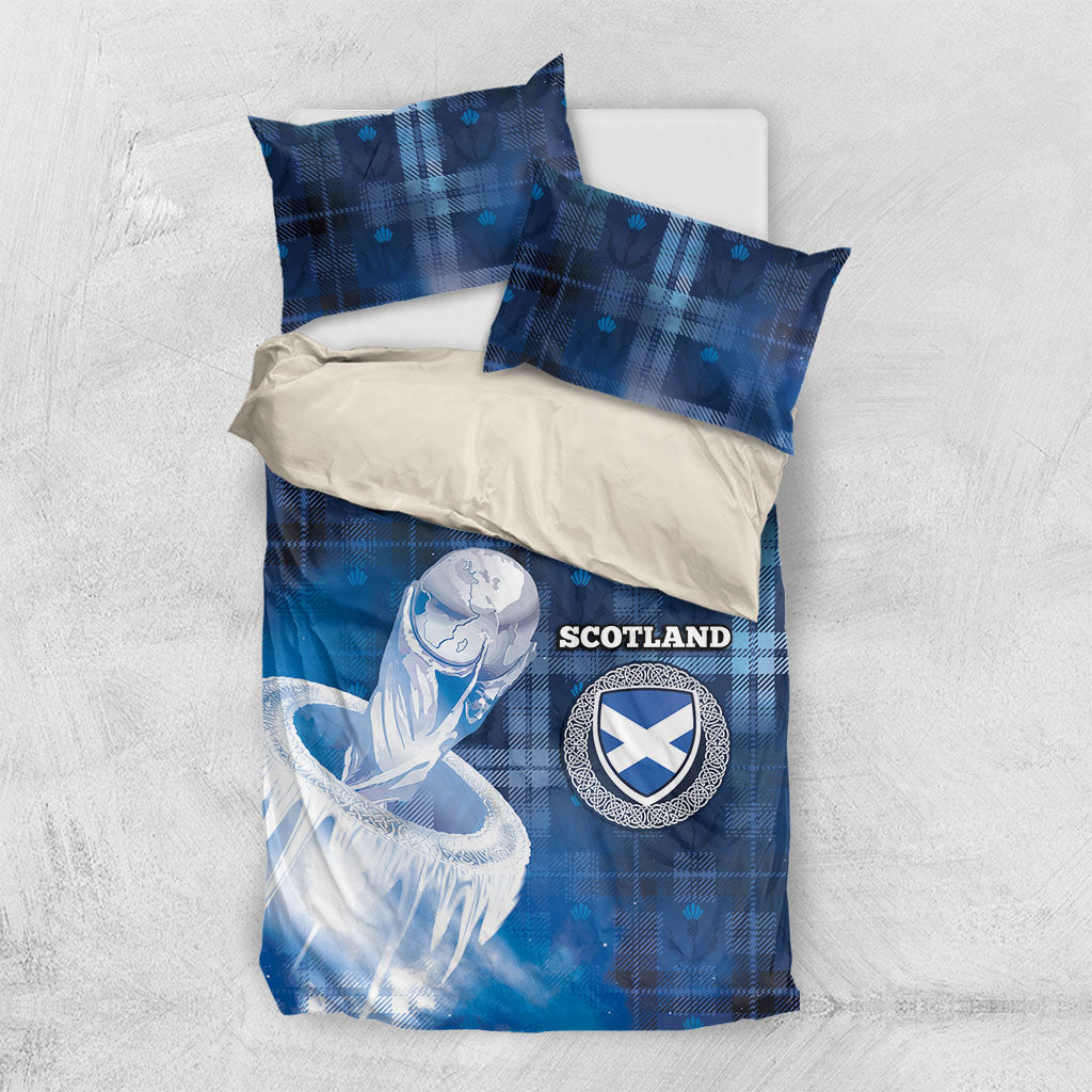 Scotland Football Bedding Set Ice Hole Celtic Thistle Tartan Flower Patterns