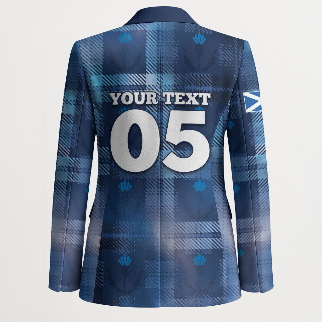 Custom Scotland Football Blazer Ice Hole Celtic Thistle Tartan Flower Patterns