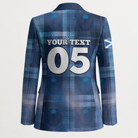 Custom Scotland Football Blazer Ice Hole Celtic Thistle Tartan Flower Patterns