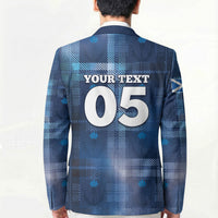 Custom Scotland Football Blazer Ice Hole Celtic Thistle Tartan Flower Patterns