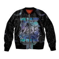 Astronaut Bomber Jacket Love Your Mind Find Your Soul - Wonder Print Shop
