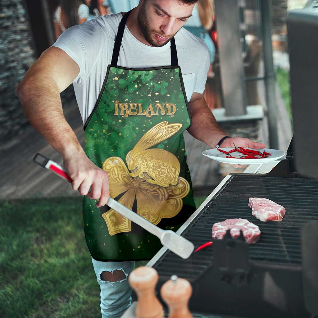 Ireland Apron The Shamrock With The Irish Hare Patterns - Wonder Print Shop