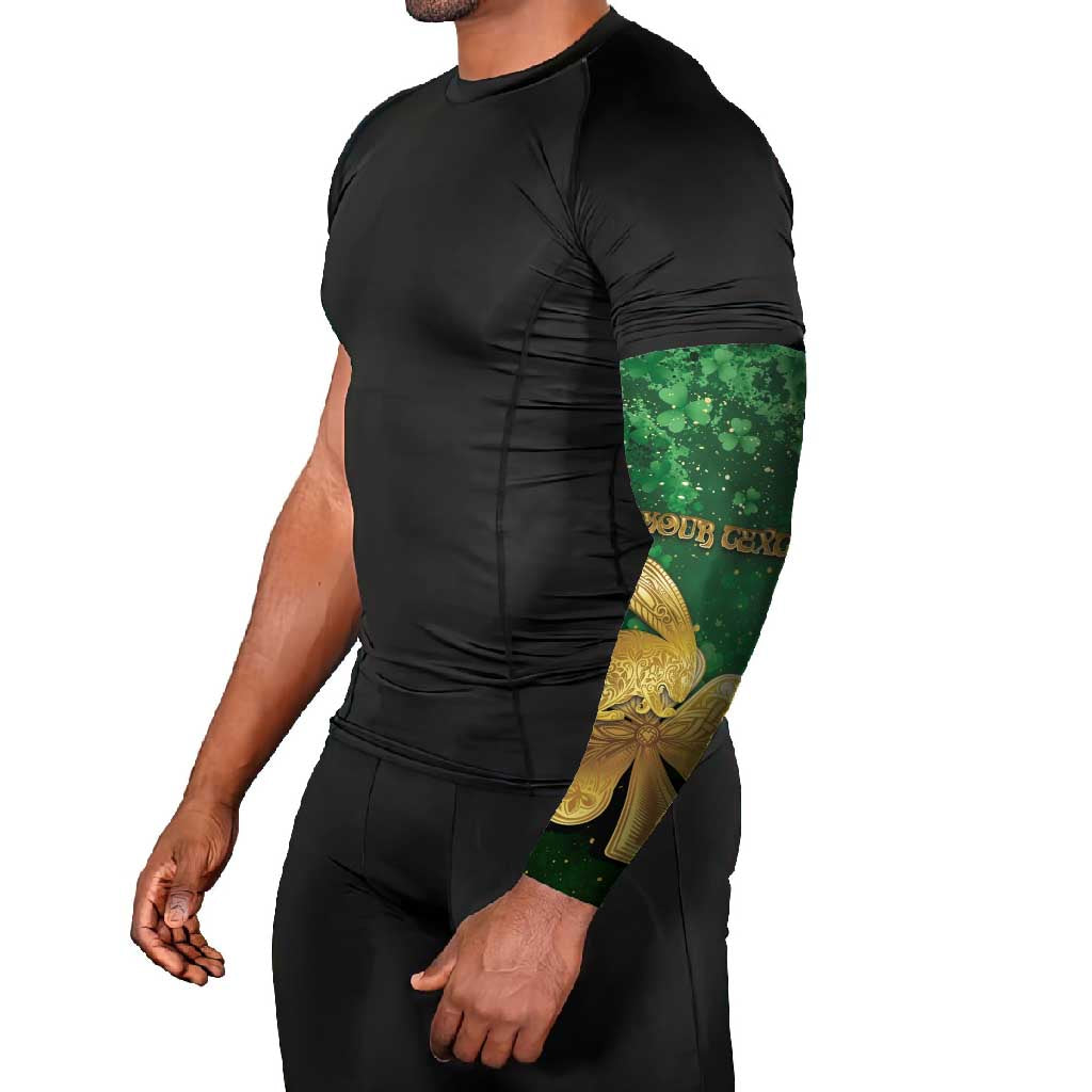 Ireland Arm Sleeves The Shamrock With The Irish Hare Patterns - Wonder Print Shop