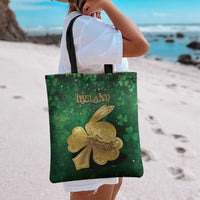 Ireland Tote Bag The Shamrock With The Irish Hare Patterns - Wonder Print Shop