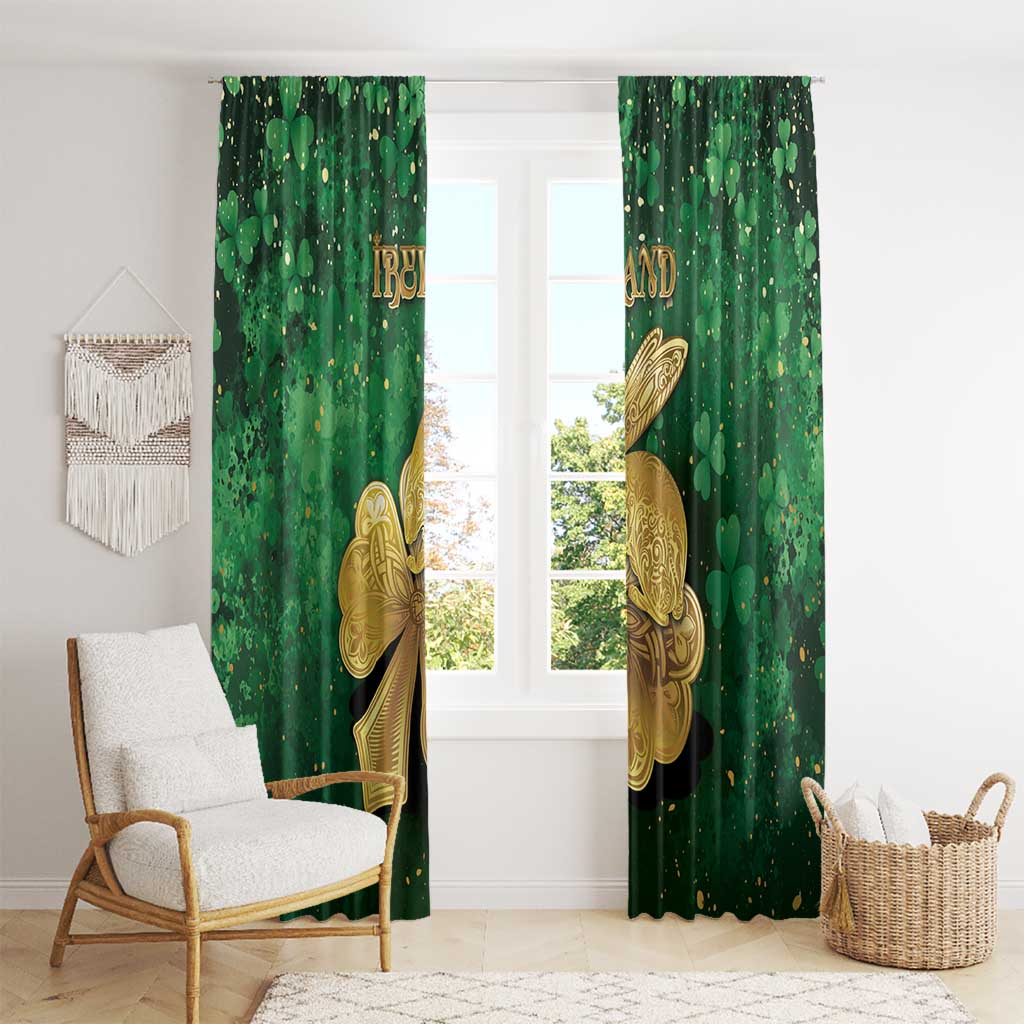 Ireland Window Curtain The Shamrock With The Irish Hare Patterns - Wonder Print Shop