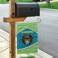 Kazakhstan Garden Flag The Eagle With Kazakh Patterns - Wonder Print Shop