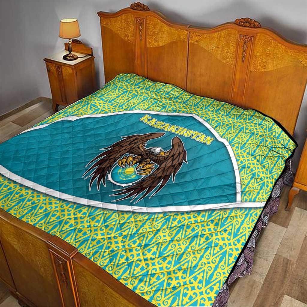 Kazakhstan Quilt The Eagle With Kazakh Patterns - Wonder Print Shop