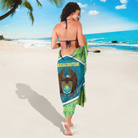 Kazakhstan Sarong The Eagle With Kazakh Patterns - Wonder Print Shop