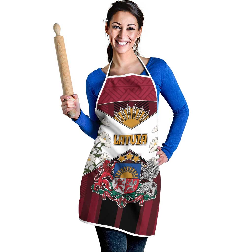 Latvia Apron Symbol With Latvians Patterns - Wonder Print Shop