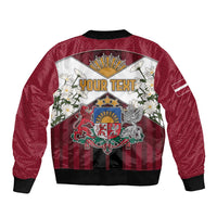 Personalized Latvia Bomber Jacket Symbol With Latvians Patterns - Wonder Print Shop