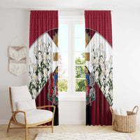 Latvia Window Curtain Symbol With Latvians Patterns - Wonder Print Shop