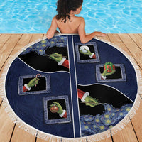 Western Yoke Beach Blanket Grinch Art Parody Christmas - Wonder Print Shop