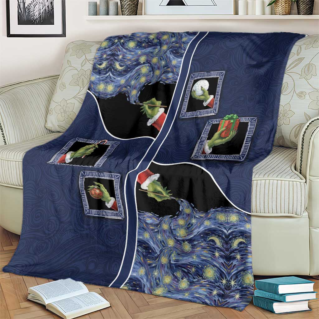 Western Yoke Blanket Grinch Art Parody Christmas - Wonder Print Shop
