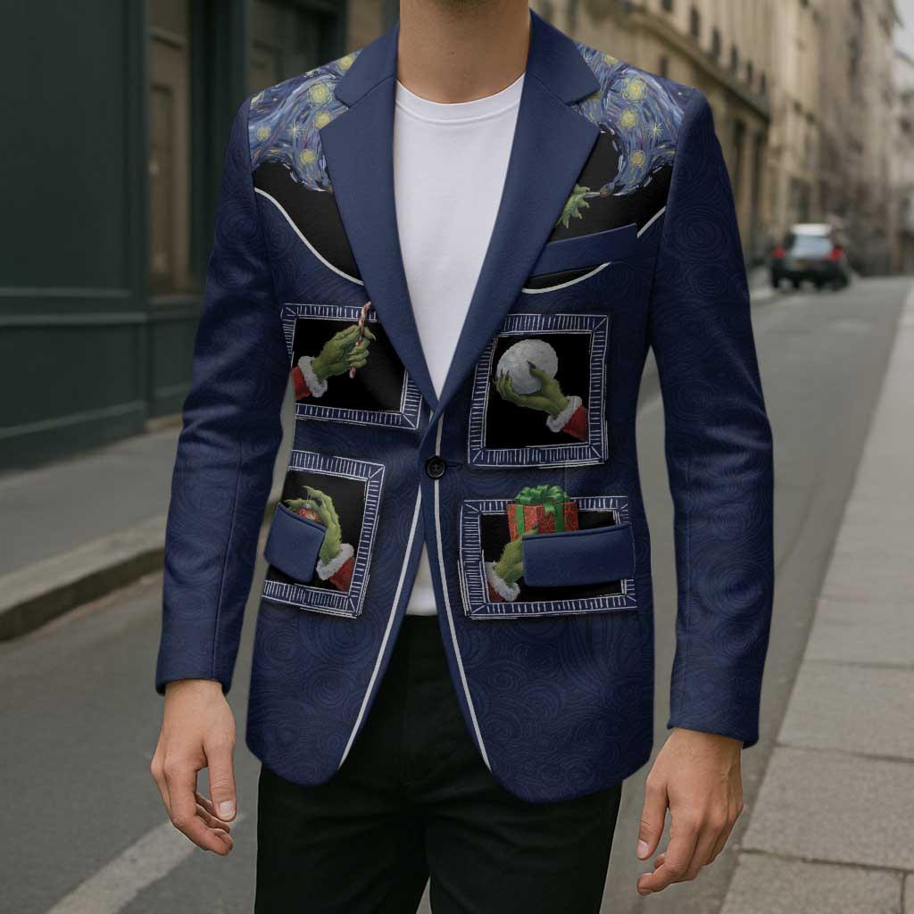 Western Yoke Blazer Grinch Art Parody Christmas - Wonder Print Shop