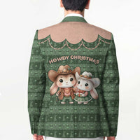 Western Yoke Blazer Rabbit Howdy Christmas - Wonder Print Shop